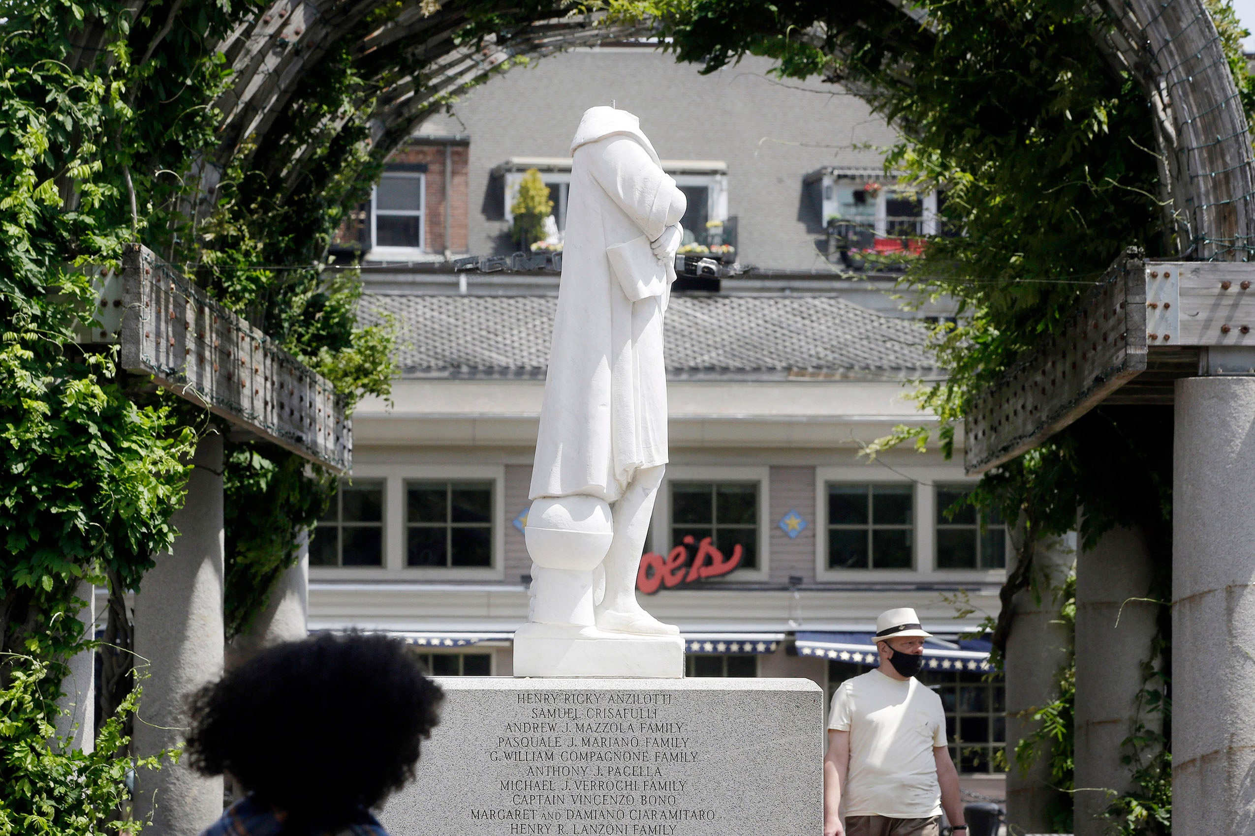 Racial Injustice Columbus Statue